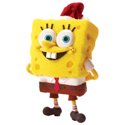 Spongebob Squarepants Christmas Standing Yellow Boot Stocking Plush 13