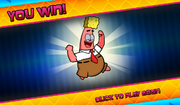 Bikini Bottom Brawlers Patrick dressed as SpongeBob you win