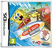 European Nintendo DS cover (with smaller "Additional Snowboarding Gameplay Included!" text size)