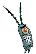 Plankton grinning stock art