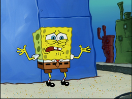 SpongeBob's brown tie in Funny Pants