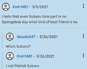 The original comment chain that started the meme.