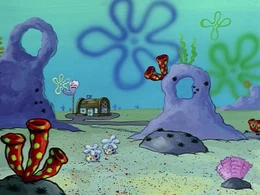 Missing flags at the Krusty Krab.