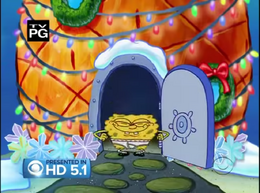 TV-PG rating during It's a SpongeBob Christmas! original CBS airing.png