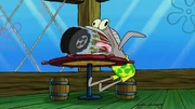 Incidental 37A coughing out a tire.