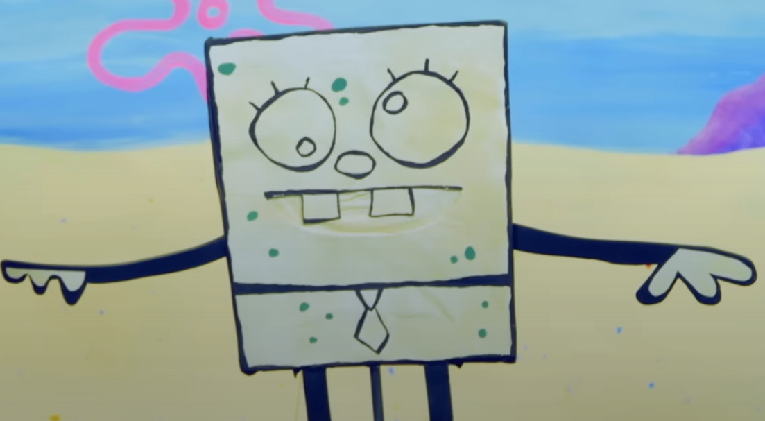 spongebob the paper