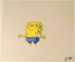 Nickelodeon Spongebob Squarepants Split Pants Enamel Collector