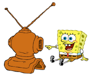 SpongeBob Watching TV