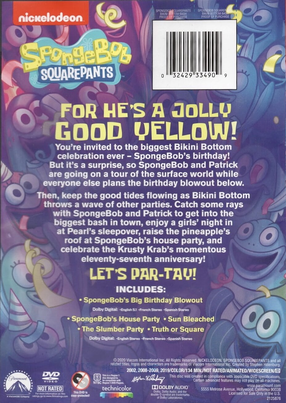 Bikini Bottom Bash Dvd Encyclopedia Spongebobia Fandom