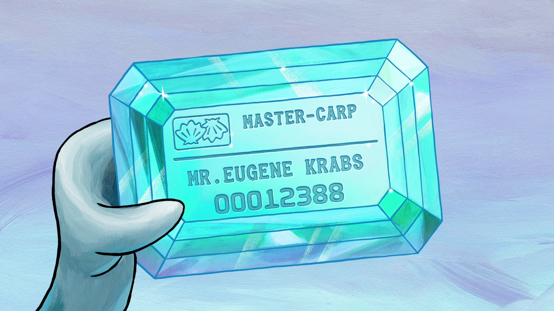 Mr Eugene Krabs Glossy Debit|Credit Card Skin For Small Chip Readers