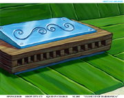 Close-up of Plankton's harmonica.