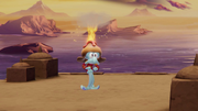 Squidward using his Captain Magma hat as well as wearing the "Band Geeks" uniform.