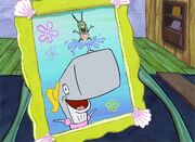 SpongeBob SquarePants - Pearl and Mr Plankton painting