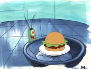 Plankton and the krabby patty
