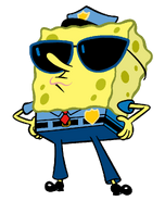 SpongeBob as a policeman stock art