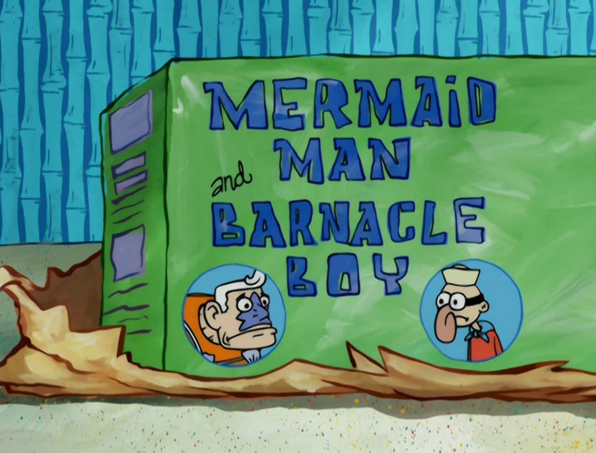 Mermaid Man and Barnacle Boy Paddle Ball Set gallery