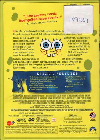 The SpongeBob SquarePants Movie (DVD) | Encyclopedia SpongeBobia | Fandom