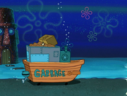 SpongeBob's house is missing in "Idiot Box."