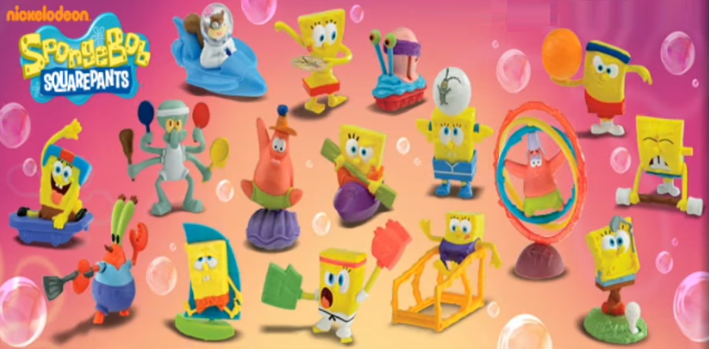 spongebob happy meal toys