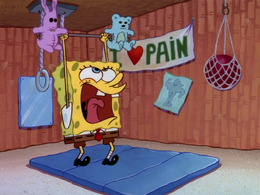 Stuffed animal barbell | Encyclopedia SpongeBobia | Fandom