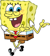 SpongeBob Pointing