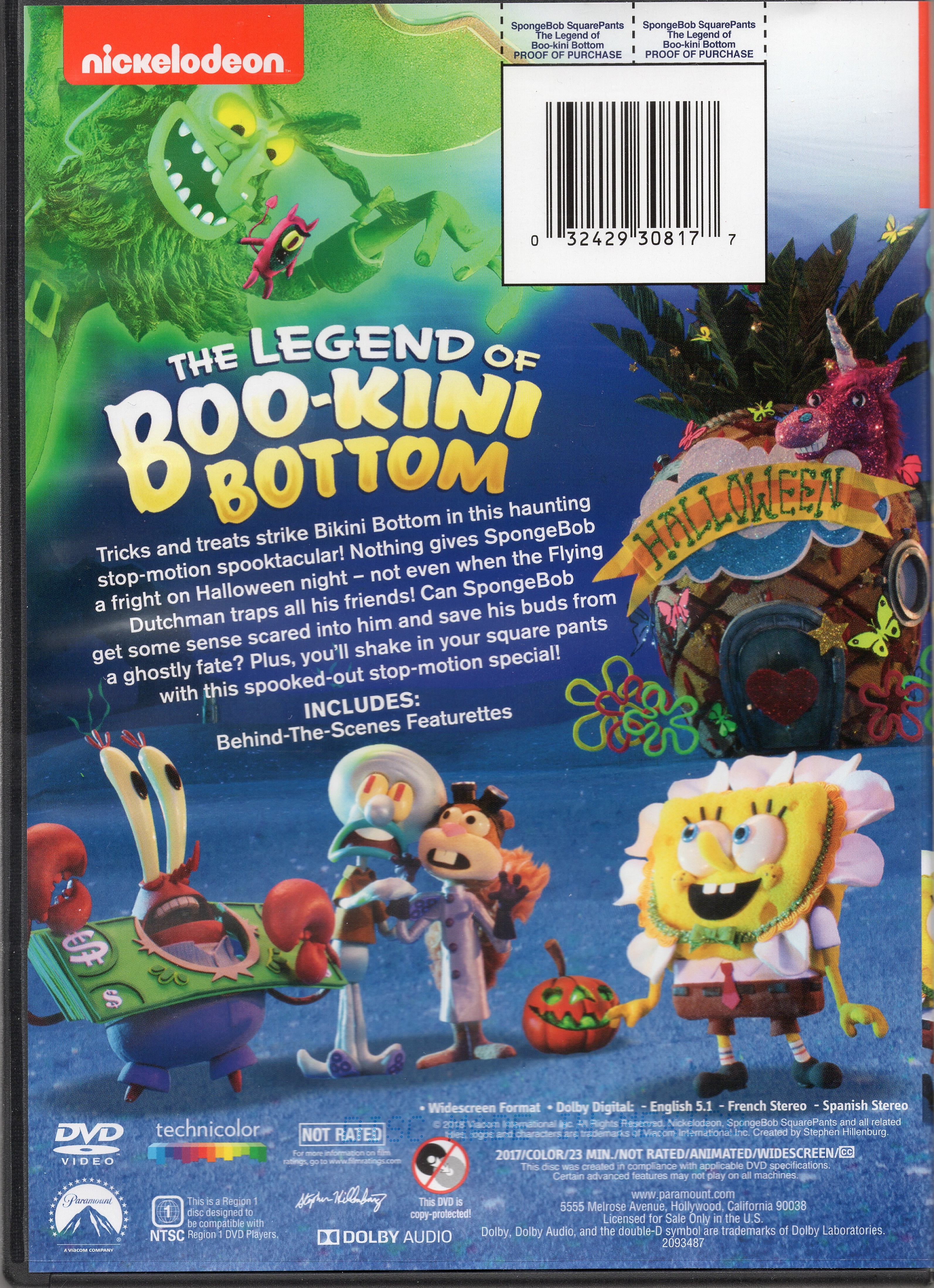 The Legend of Boo-Kini Bottom (DVD) | Encyclopedia SpongeBobia