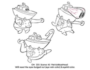 Patrick with a boat head