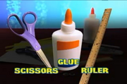 Scissors Glue Ruler