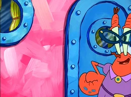 Titik biru di cakar Mama Krabs