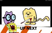 SpongeBob Laughing at Wubbzy (who has a knife through his stomach.)