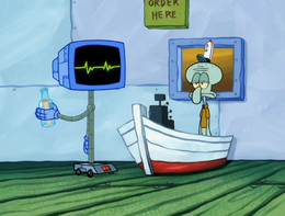 Squidward ignoring Karen.