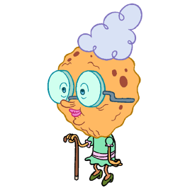 Grandma SquarePants model pose