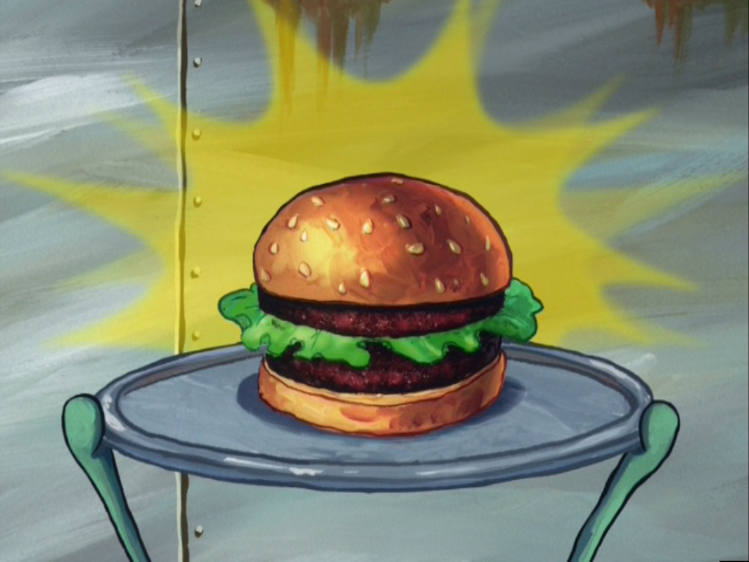 The Plab Patty is a burger made by Mr. Krabs and Plankton in the episode &a...
