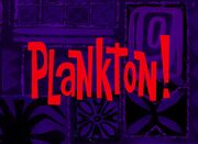 Plankton! title card