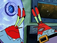 Мистер Крабс и Робот-Крабс выясняют, кто из них настоящий