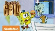 Spongebob Gold Squiddy vs Krabby Patty Nickelodeon