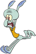 Squidward running stock art