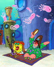 SpongeBob's Last Stand hippie artwork