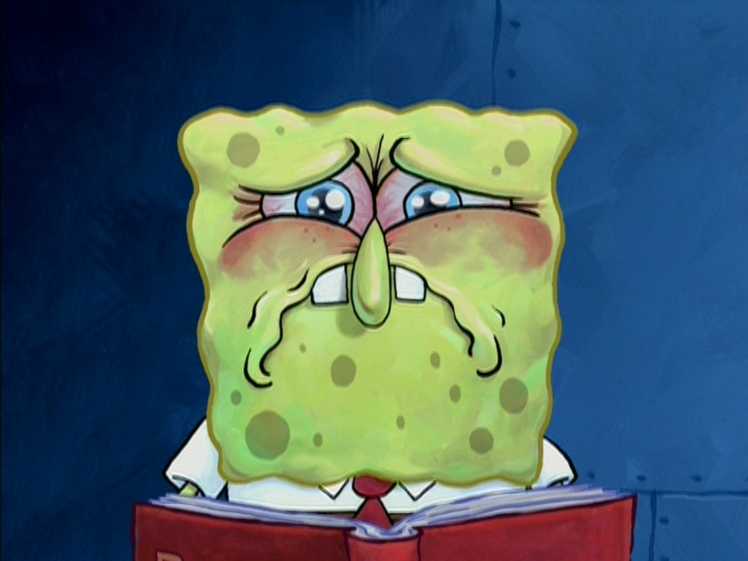 spongebob sad face