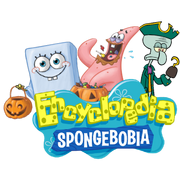 Encyclopedia SpongeBobia's logo during Halloween 2023