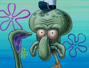 Squidward's unsure face.