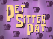 Pet Sitter Pat title card