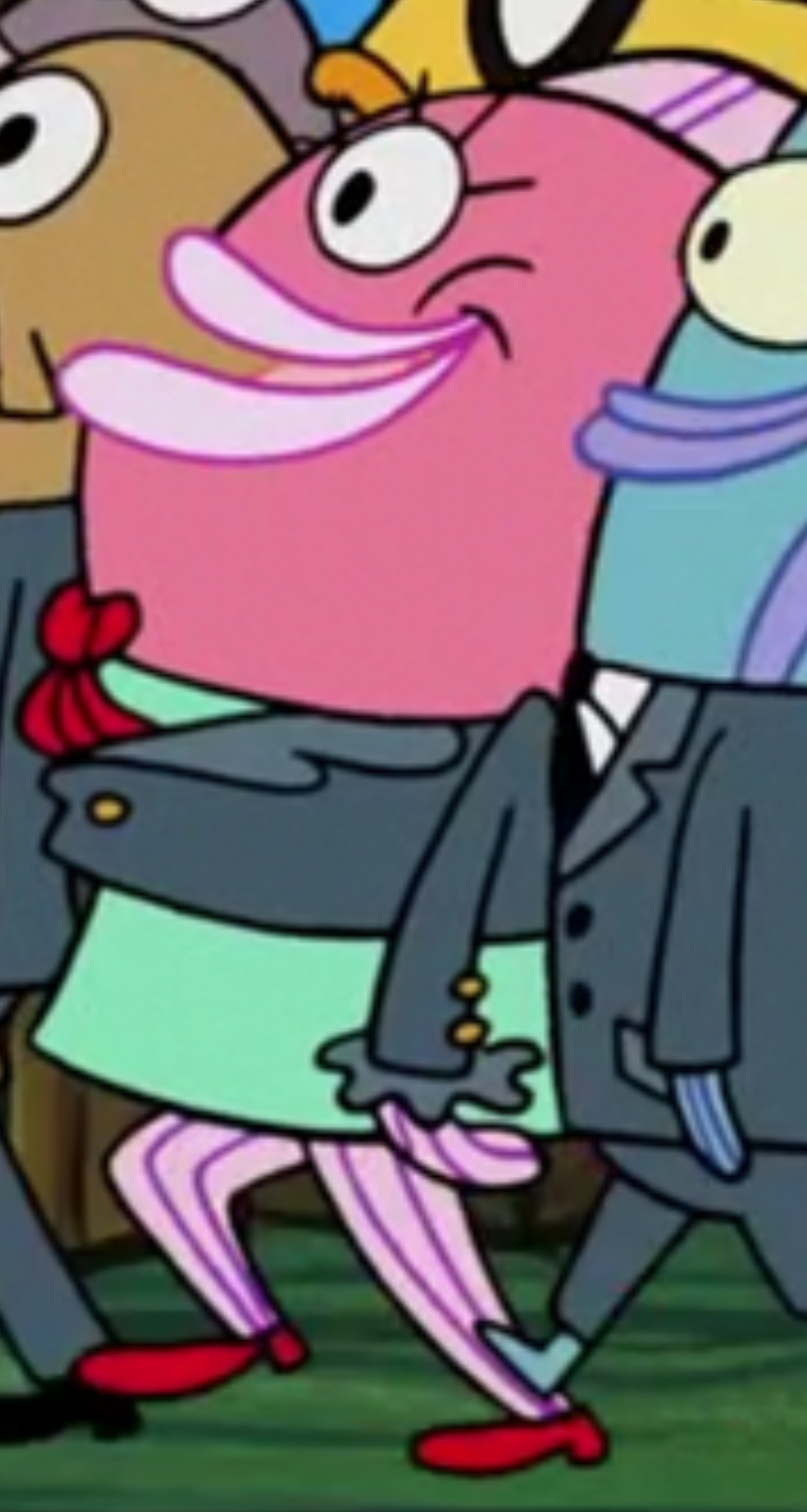 spongebob fish characters pink lady