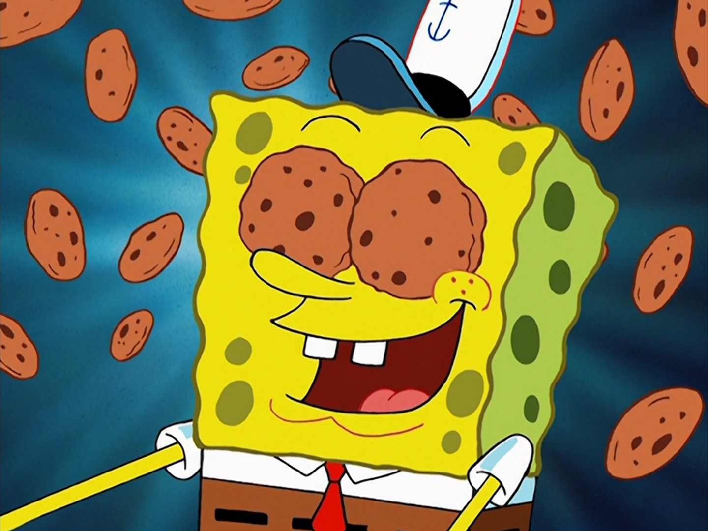 patrick star eating cookies