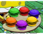 Patties bg ph.jpeg (1.07 MB) SpongeBob's initial tray of Pretty Patties.