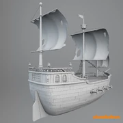 Ship Dutchman wire-frame #2