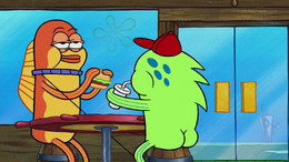 SpongeBob Quote of the Day on X: *SpongeBob pulls the string and gets  pulled up to the surface where a fisherman fished him out. SpongeBob pulls  the loose string and completely unravels