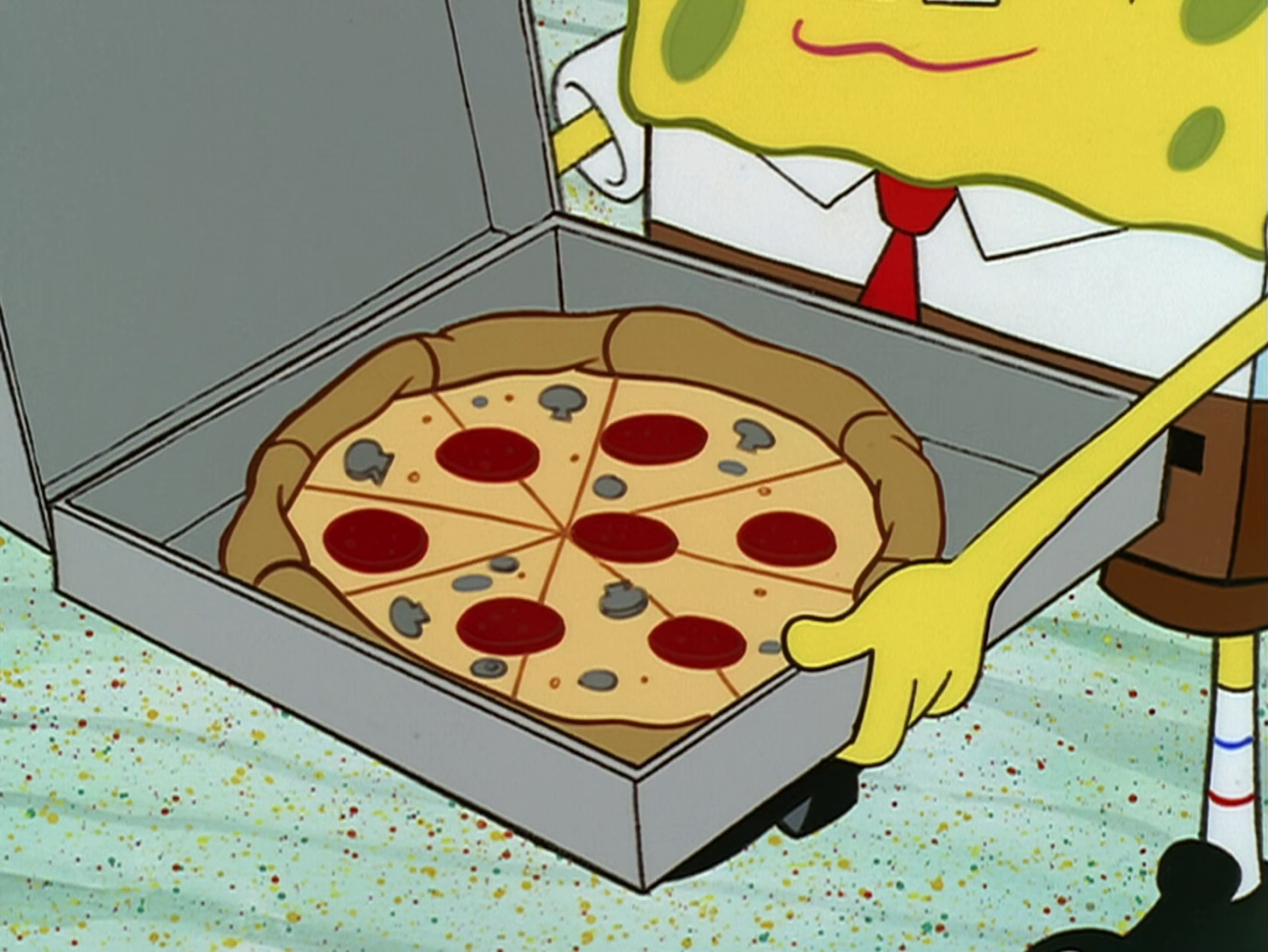 spongebob krusty krab pizza rock