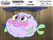 Purple Puffy Fluff model sheet closed mouth