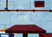 Welcome to the Chum Bucket card table background art